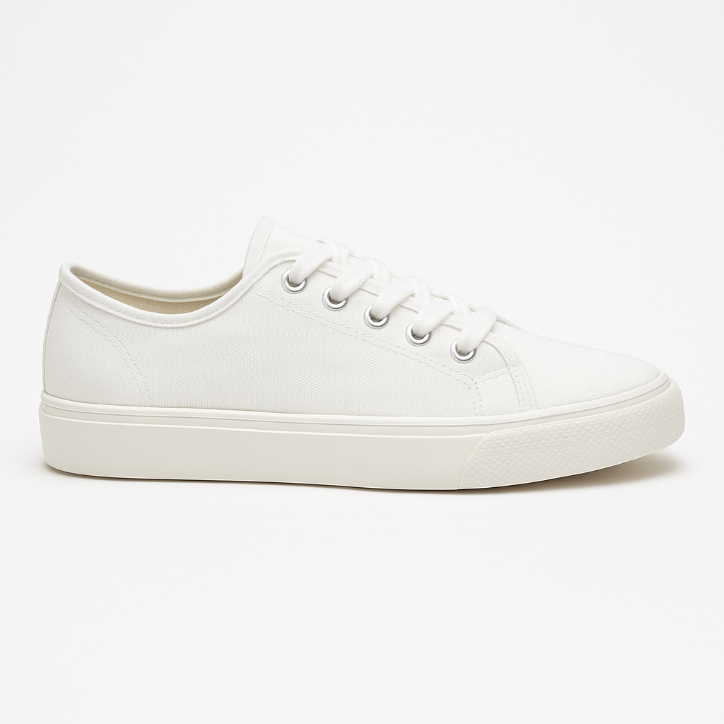 Chaussures en coton respirant beige – Confort et simplicité