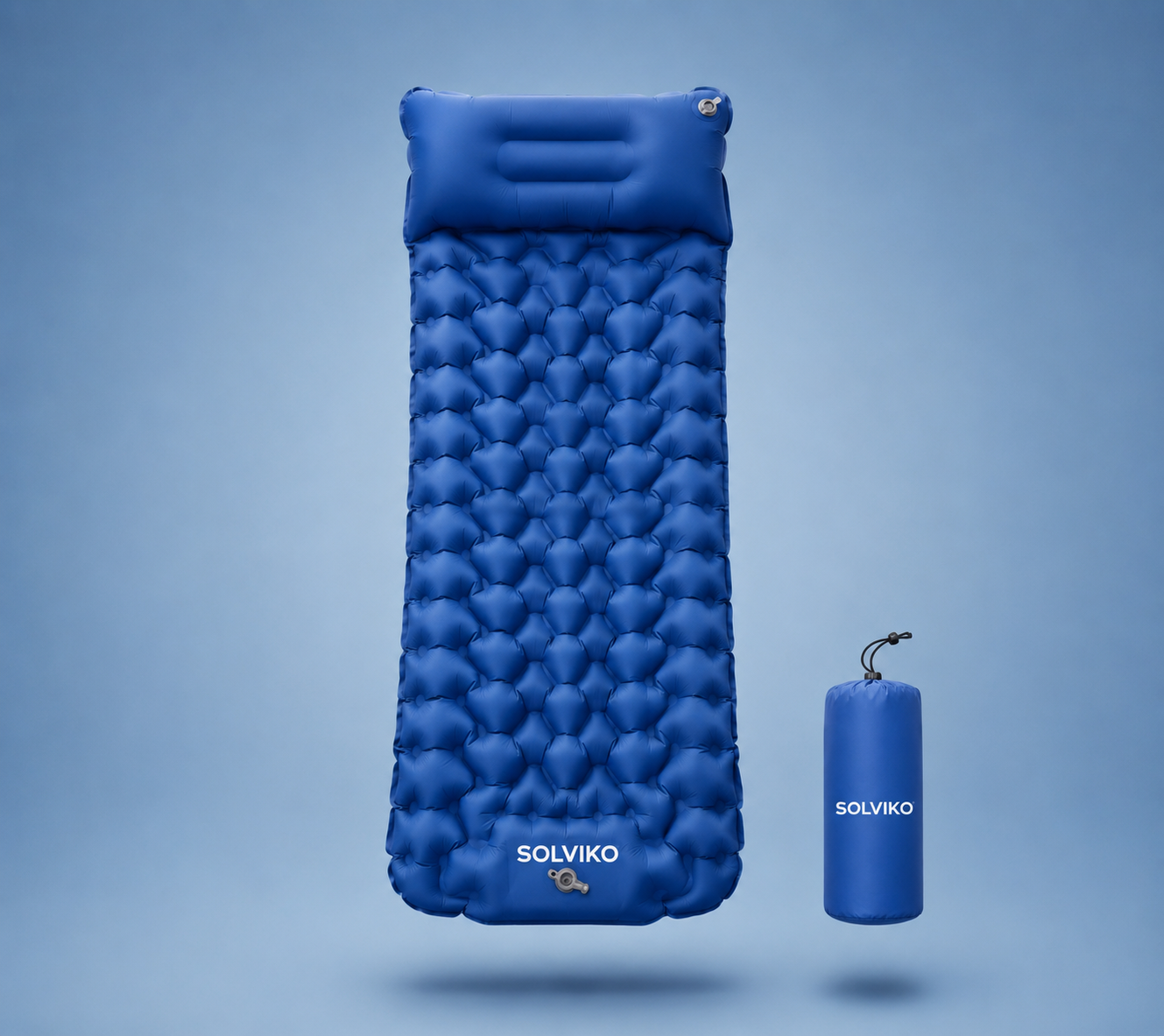Matelas Gonflable SOLVIKO bleu